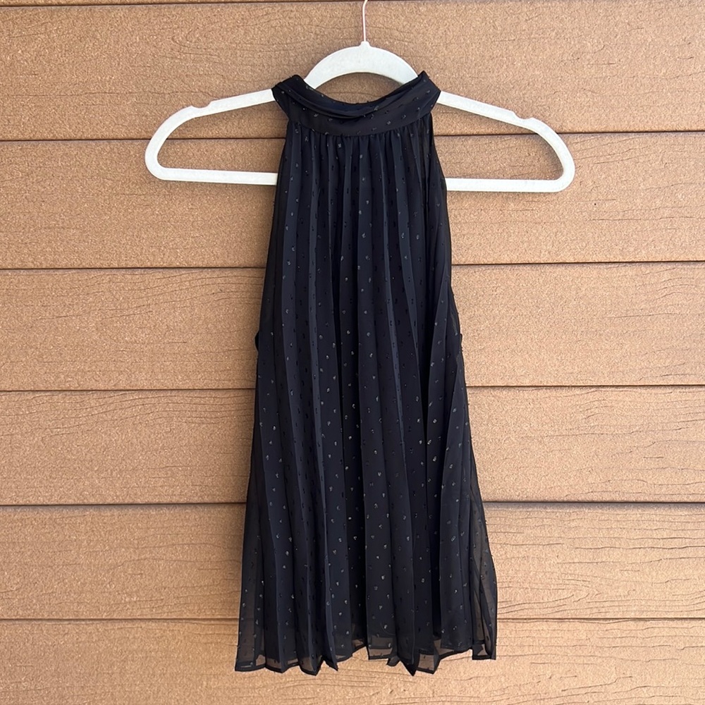 Black Shimmer Top | Mango | 2